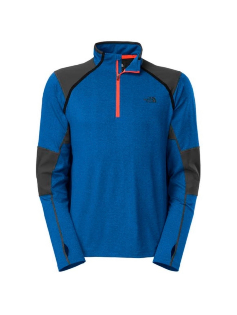 The North Face Men's XL Quarter Zip Kilowatt Flashdry-XD Long Sleeve Blue Grey